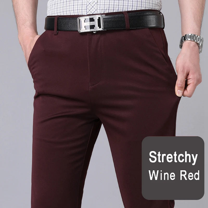 Tailored Stretch Trousers – Black