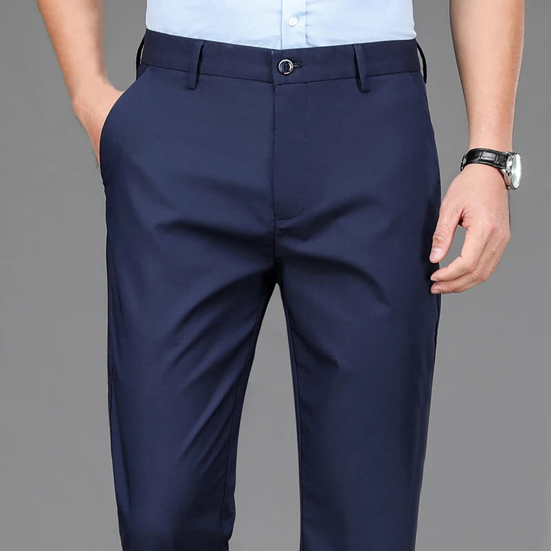 Tailored Stretch Trousers – Black