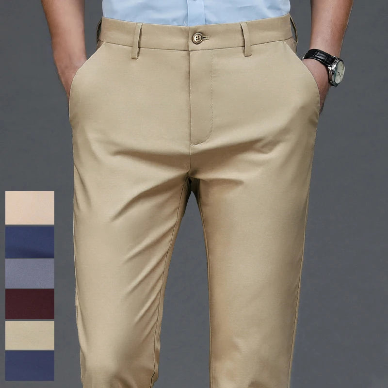 Tailored Stretch Trousers – Black