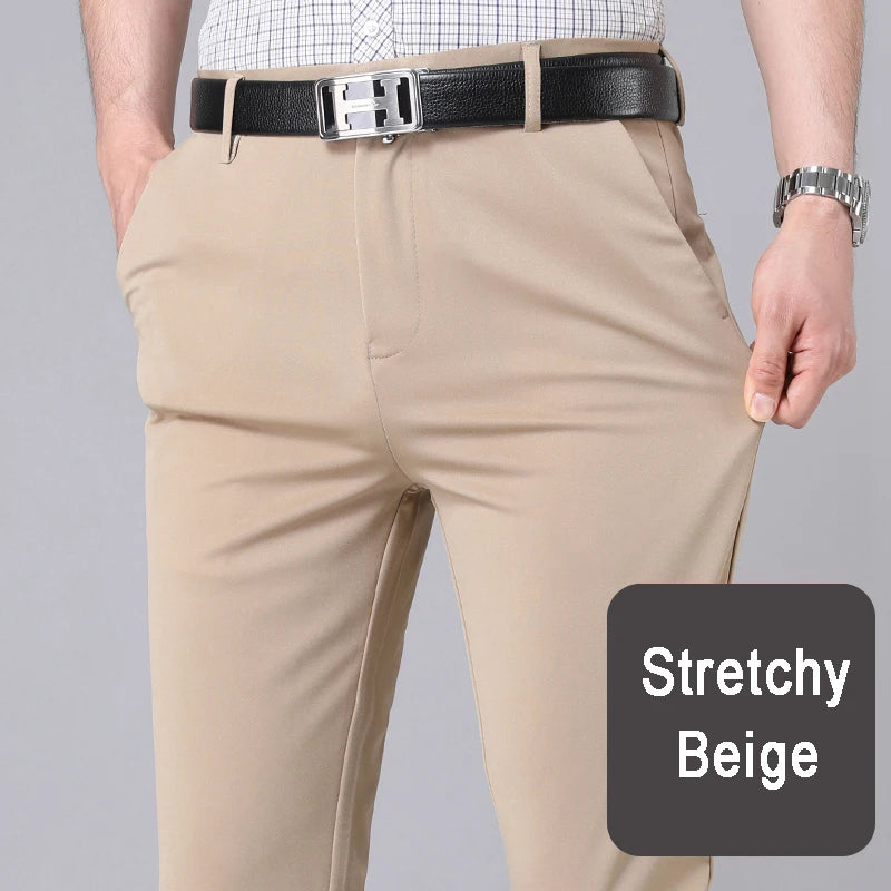 Tailored Stretch Trousers – Black