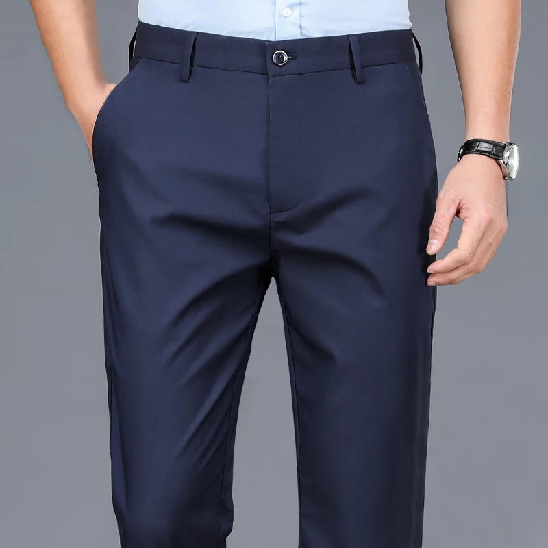 Tailored Stretch Trousers – Black