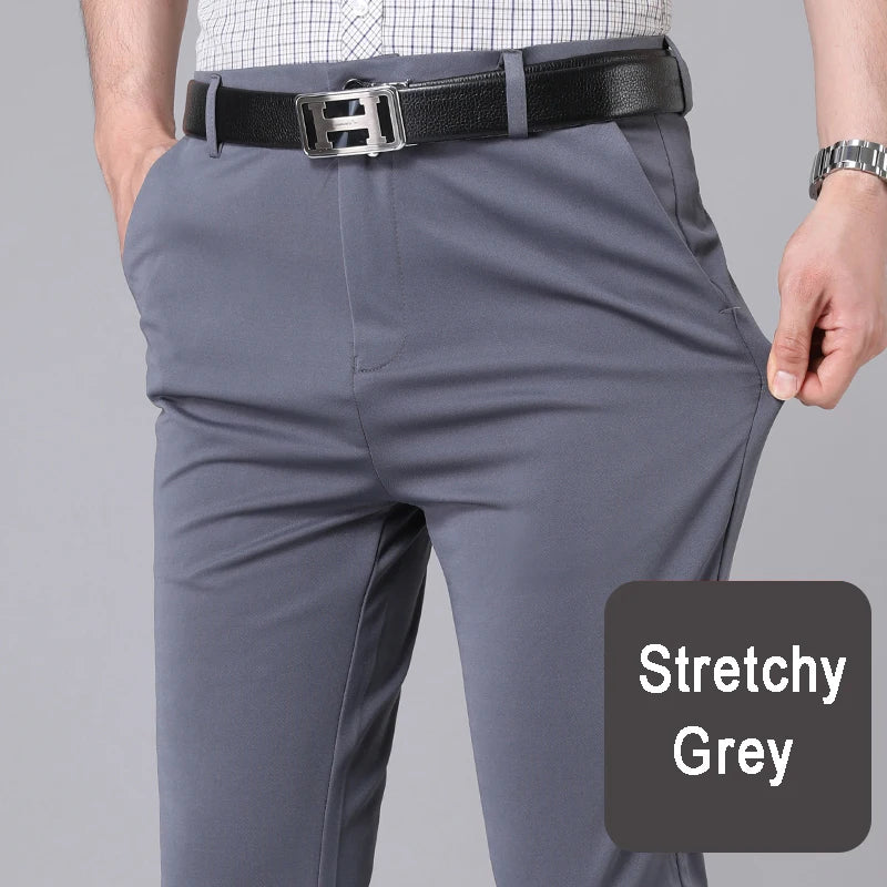 Tailored Stretch Trousers – Black